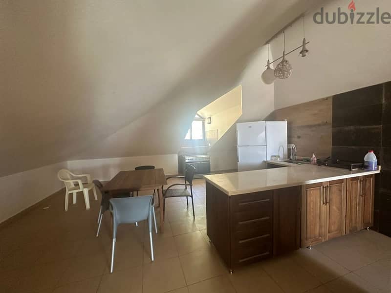 120 Sqm | Furnished ROOF in Broummana / Al Ouyoun | Mountain View 4