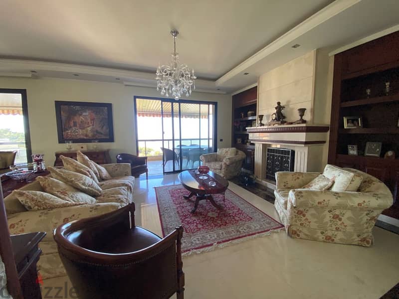 350 Sqm|Furnished apartment in Broummana / Mounir Street | Sea view 3