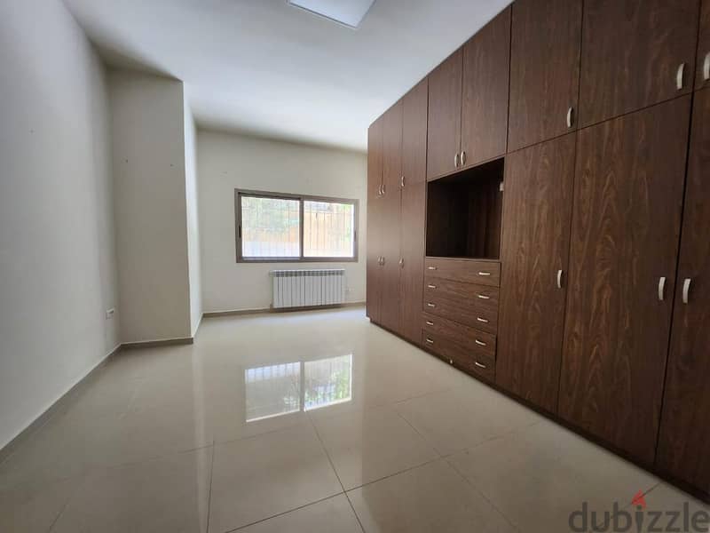 Beautiful apartment with garden for rent in Baabdat 8