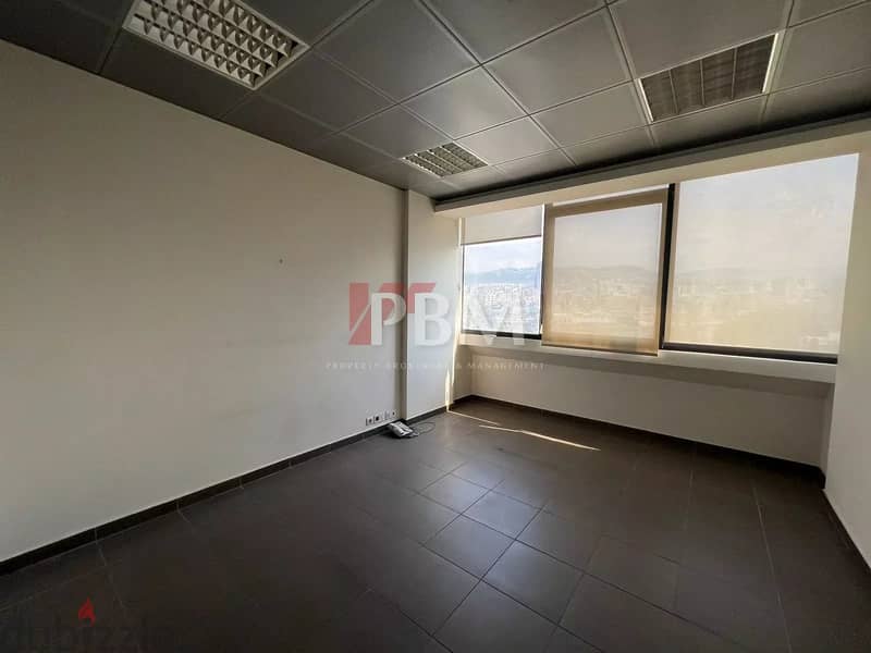 Amazing Office For Rent In Achrafieh | High Floor | 300 SQM | 1