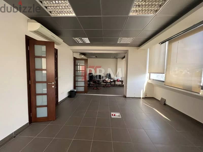 Amazing Office For Rent In Achrafieh | High Floor | 300 SQM | 2