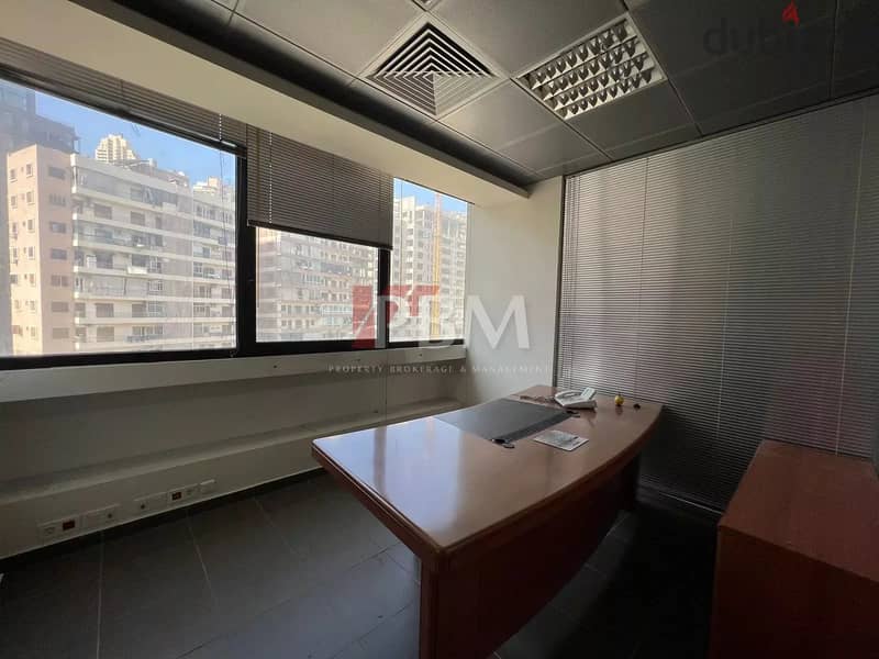 Amazing Office For Rent In Achrafieh | High Floor | 300 SQM | 4