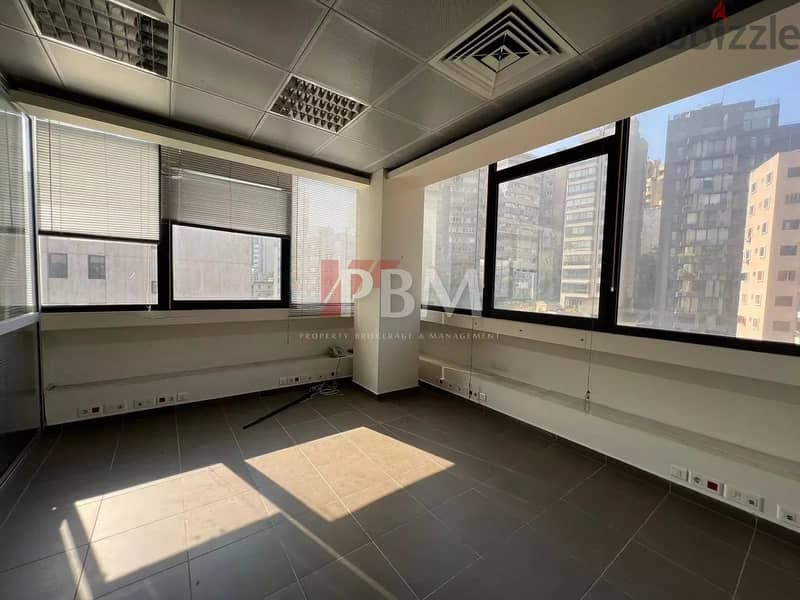 Amazing Office For Rent In Achrafieh | High Floor | 300 SQM | 6