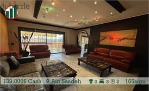 Carchy Furnished Apartment for sale in Ain Saadeh!