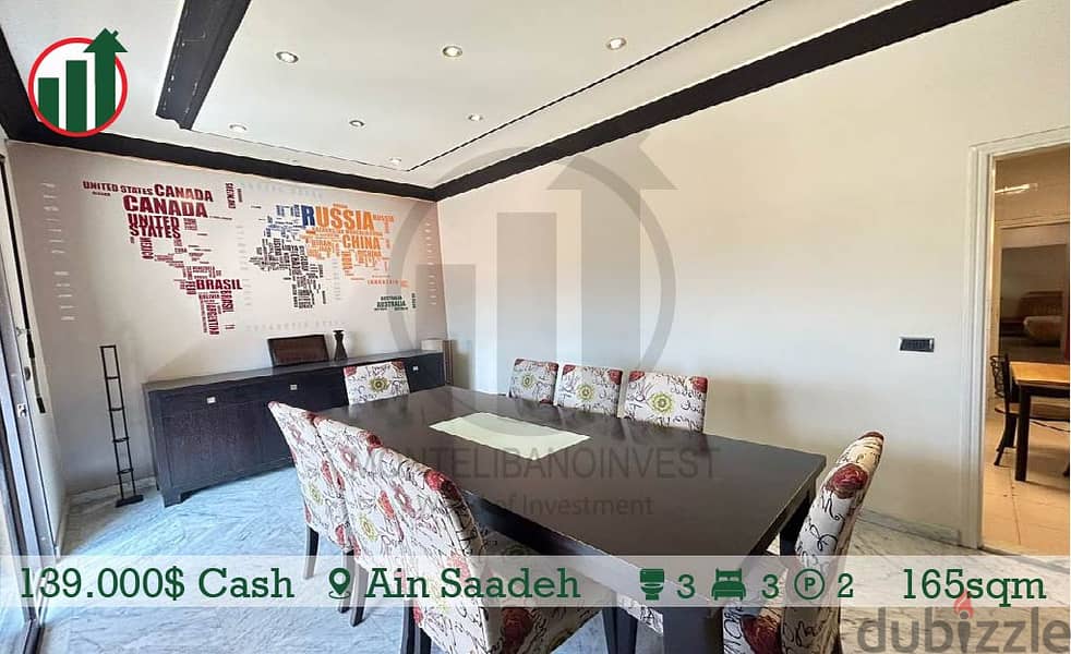 Carchy Furnished Apartment for sale in Ain Saadeh! 1