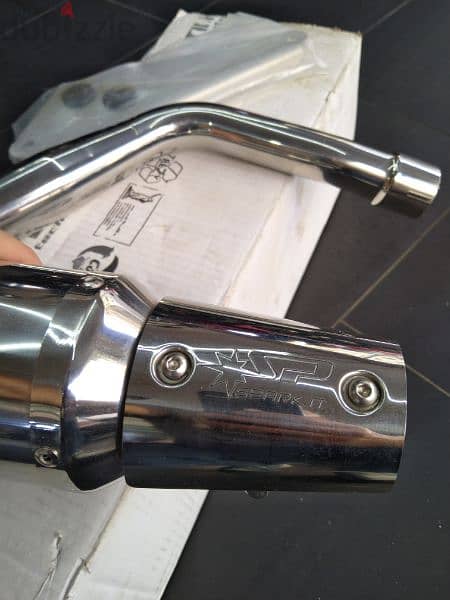vespa gts / gtv Spark exhaust technology carbon and stainless 2