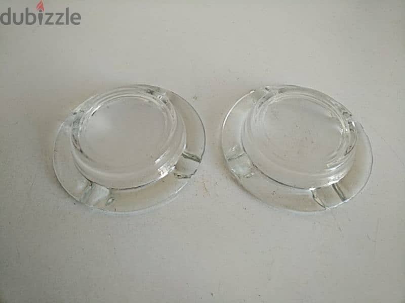 Two round glass ashtrays - Not Negotiable 1