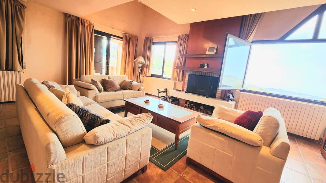 Chalet for sale in Ouyoun El Siman/ Terrace/ View/ Furnished 4
