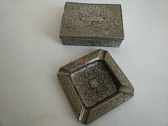 Vintage cigarette box with ashtray - Not Negotiable