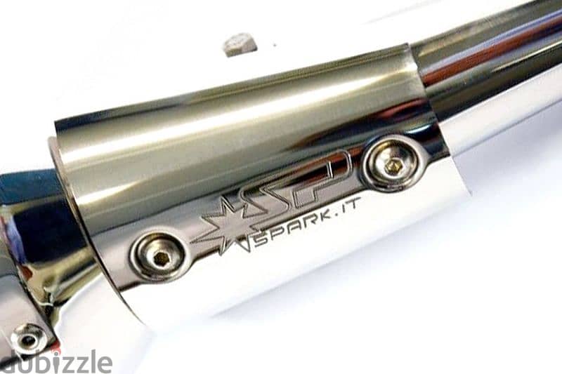 vespa gts / gtv Spark exhaust technology carbon and stainless 12