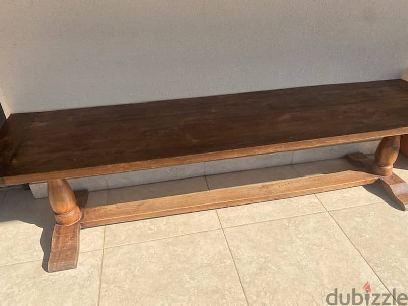 Vintage large Indian bench 0