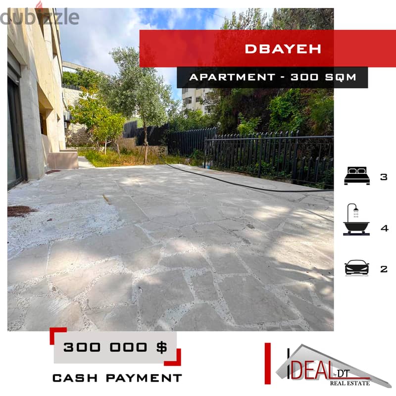 Apartment for sale in dbayeh 300 SQM REF#EA15185 0