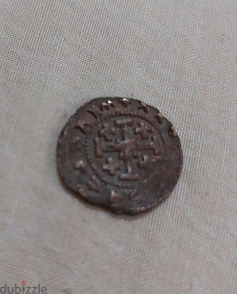 Crusader Coin of Jerusalem Bronze Coin year 1460 AD 0