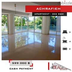 Apartment for sale in beirut achrafieh 302 SQM REF#KJ94066