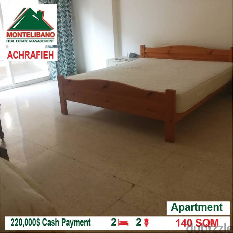 220,000$ Cash Month!! Apartment for sale in Achrafieh!! 2