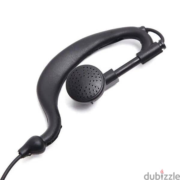 Black Earpiece tactical for walkie talkie for Baofeng 1