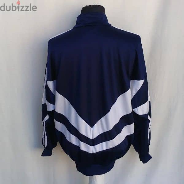 Original "Adidas" Vintage 90s Dark Navy White Jacket Size Men's Medium 1