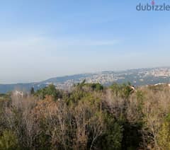 1000 SQM Land in Ain Aar, Metn with Breathtaking Sea and Mountain View