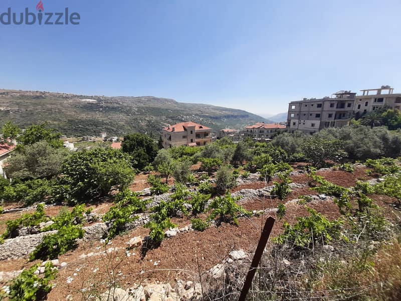 A 5500 m2 land having an open mountain view for sale in Aley 0