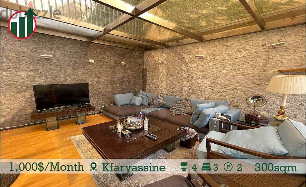 Apartment for rent with Terrace in Kfaryassine! 5