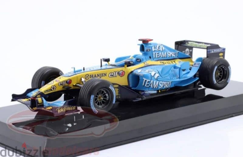 F Alonso Renault R25 2005 F1 diecast car model 1:24. 1