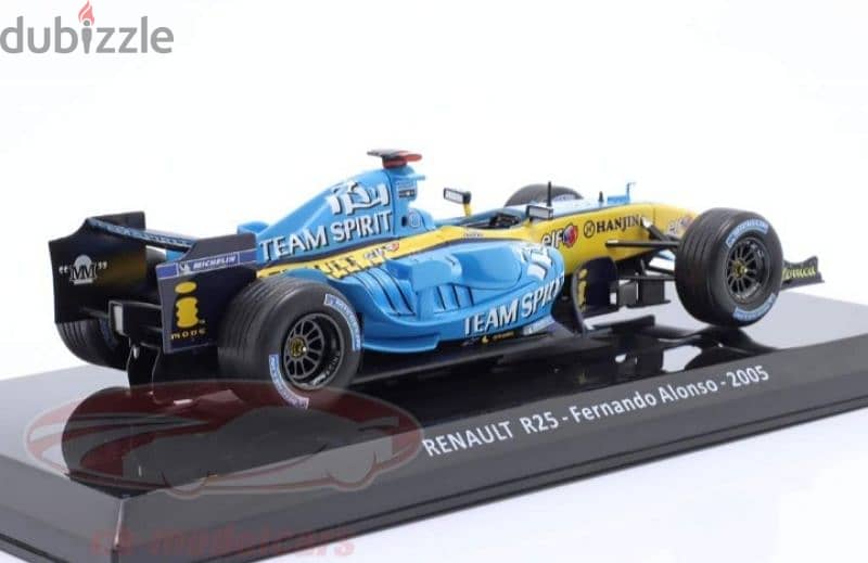 F Alonso Renault R25 2005 F1 diecast car model 1:24. 3