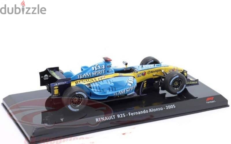 F Alonso Renault R25 2005 F1 diecast car model 1:24. 4