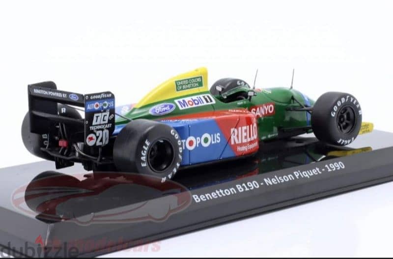 Nelson Piquet Benetton B190 1990 F1 diecast car model 1:24. 3