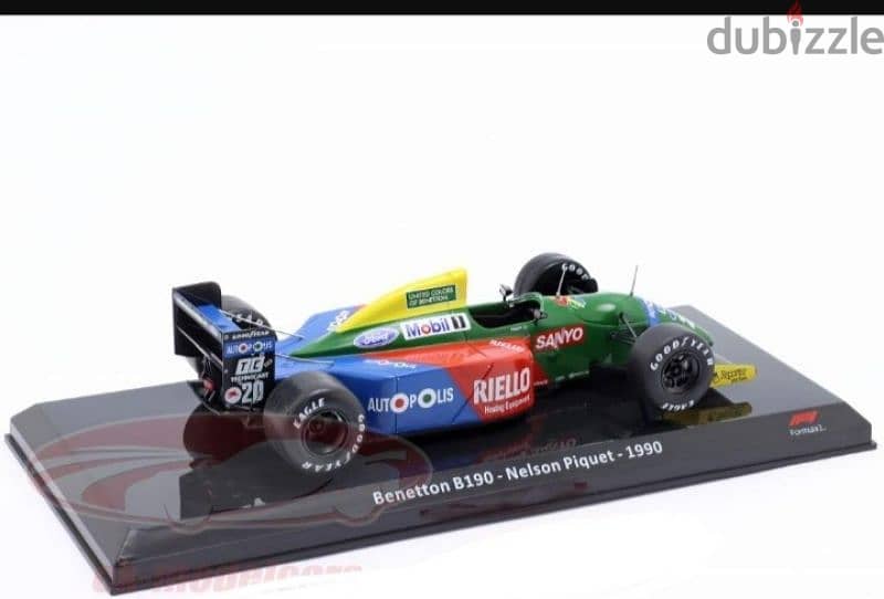 Nelson Piquet Benetton B190 1990 F1 diecast car model 1:24. 4