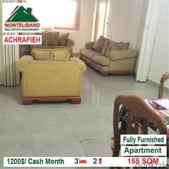 1200$/Cash Month!! Apartment for rent in Achrafieh!! 0