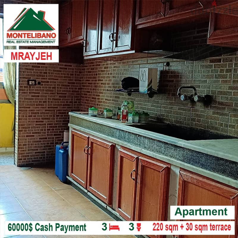 55000$ Cash Payment!! Apartment for sale in Mrayjeh!! 3