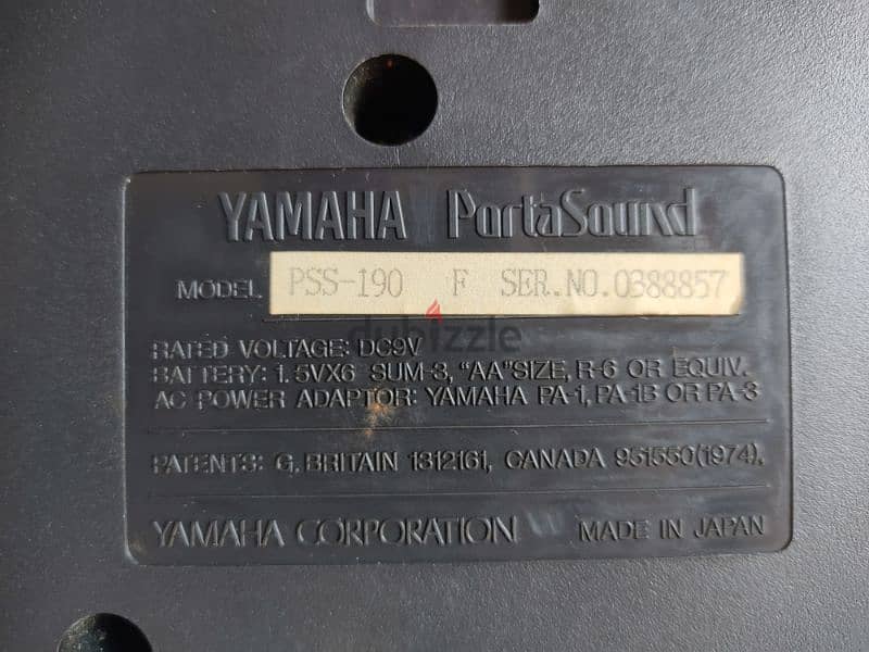 Yamaha portasound keyboard (Original) 3