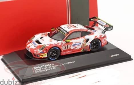 Porsche GT3 R 2020 diecast car model 1;43.