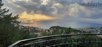 Semi-Furnished 1025m2 villa garden&terrace+open view for sale in Kfour