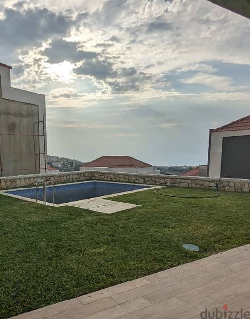 200Sqm + 225Sqm Garden |Brand New Villa For Rent In Debbieh | Sea View 11