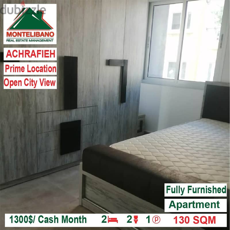 1300$/Cash Month!! Apartment for rent in Achrafieh!! Prime Location!! 2
