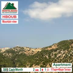 Open mountain view apartment for rent in HBOUB!!!