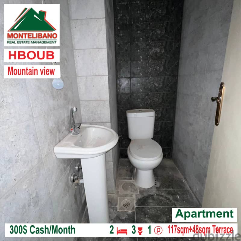 Open mountain view apartment for rent in HBOUB!!! 5