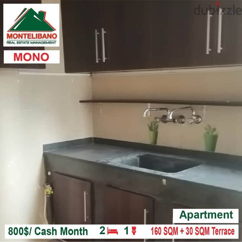 800$/Cash Month!! Apartment for rent in Mono!! 2