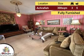 Achrafieh/Rizk 300m2 | Furnished | Luxury Apartment | 0
