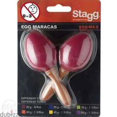 Stagg EGG-MA S Egg Maracas - Red