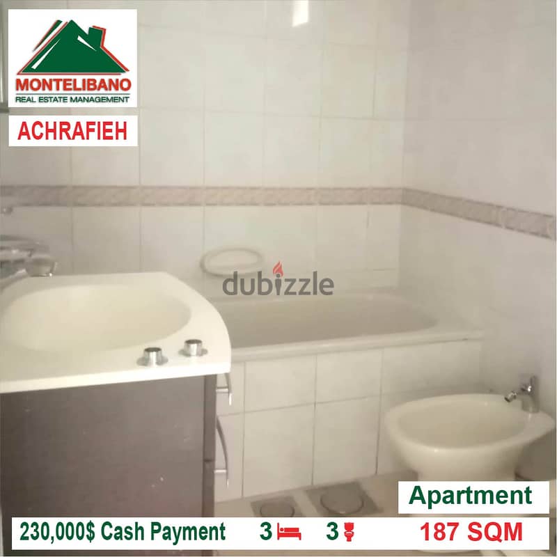 230,000$ Cash Payment!! Apartment for sale in Achrafieh!! 3