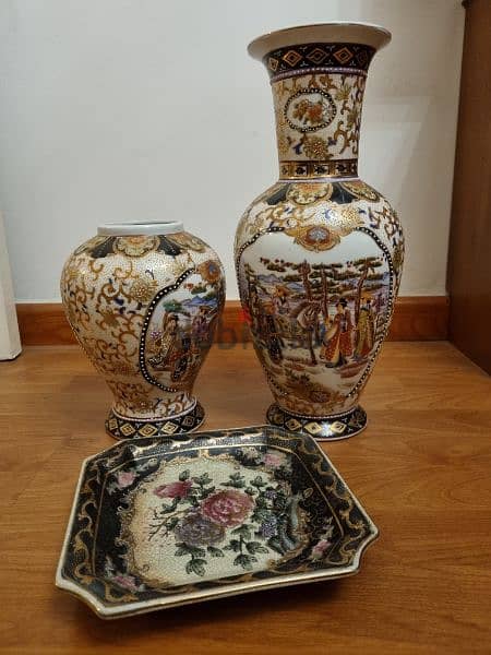 unique  3 pieces  bargain price porcelain  antique 2