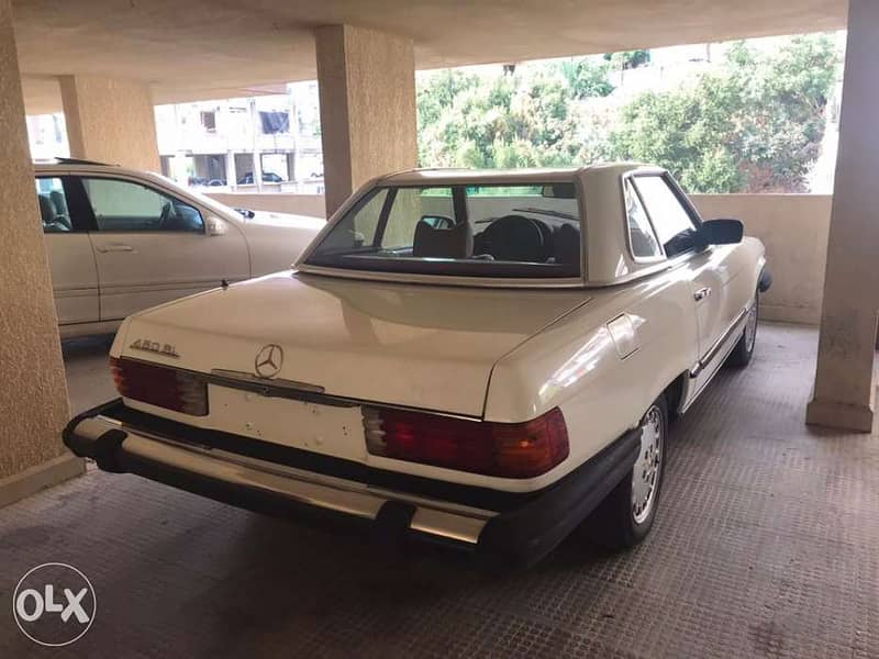 mercedes benz sl 450 year 1973 white with red interior 1