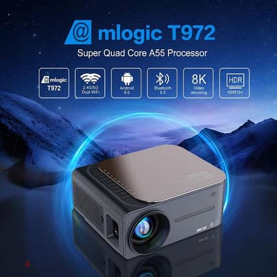 smart projector حولي12000lumens android 9 & free bein sport