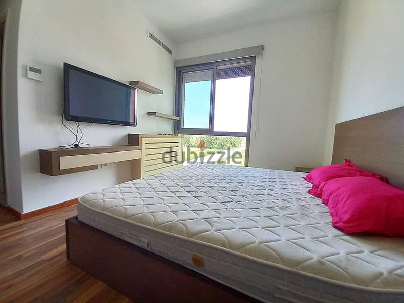 A furnished 150 m2 apartment + open sea view for sale in Dbaye 12
