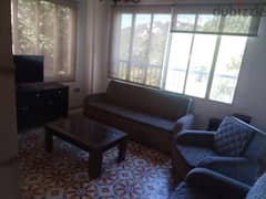 A furnished 120 m2 house with a terrace for rent in Baabdat