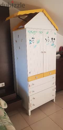 wood closet for kids room,6 drawers special design 0