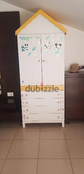 wood closet for kids room,6 drawers special design 2