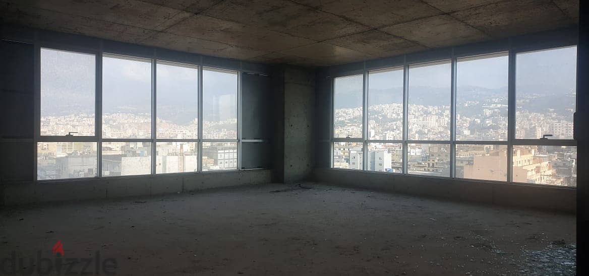 L08950 - Core & shell Office For Sale in Sin El Fil with great View 0